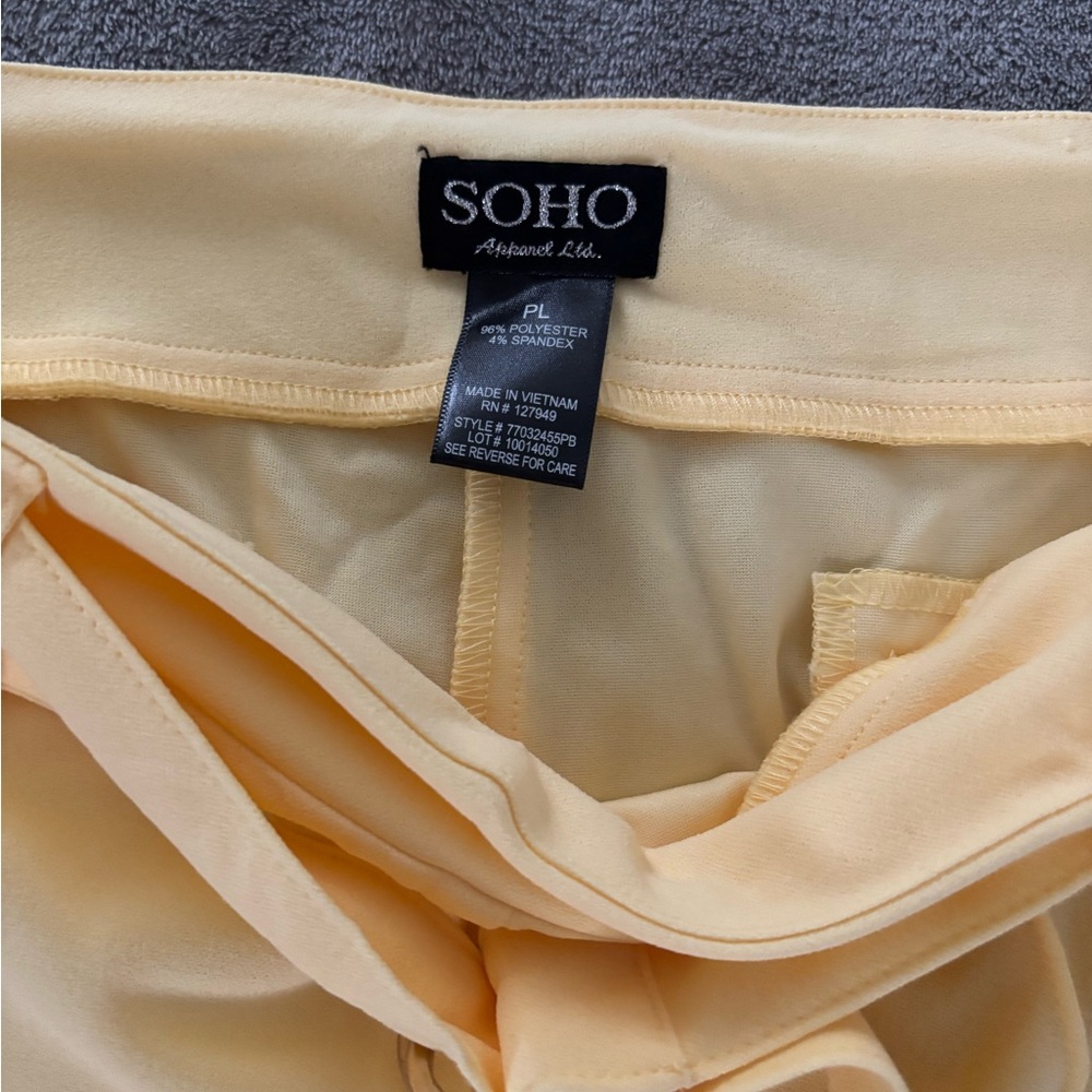 Soho Soft Yellow Trousers